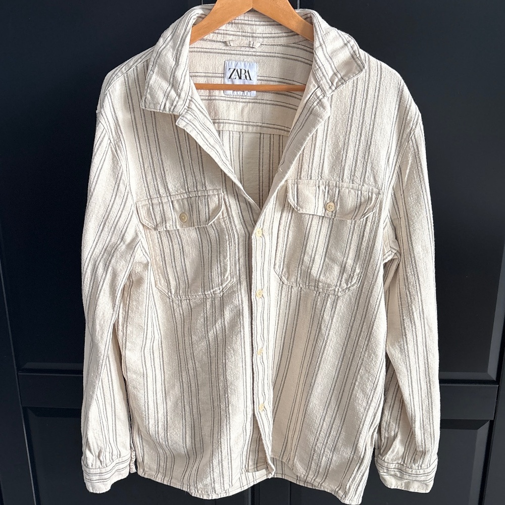 Cotton blend button down
